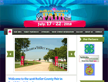 Tablet Screenshot of butler-county-fair.com
